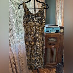 VTG All that Jazz Beaded Top Maxi Dress